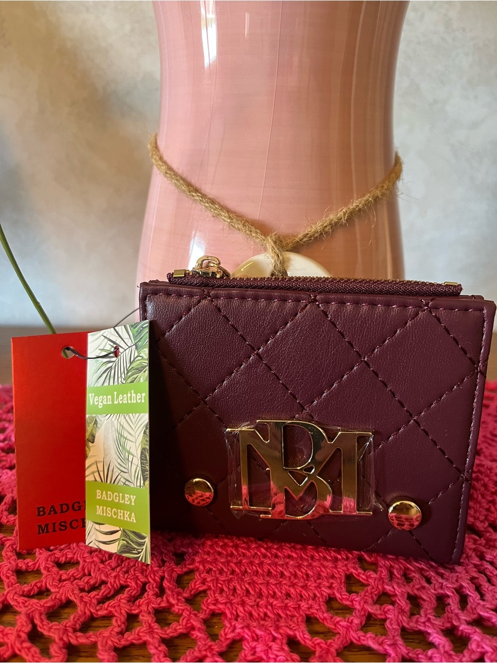 Badgley Mischka Short Card Wallet NWT